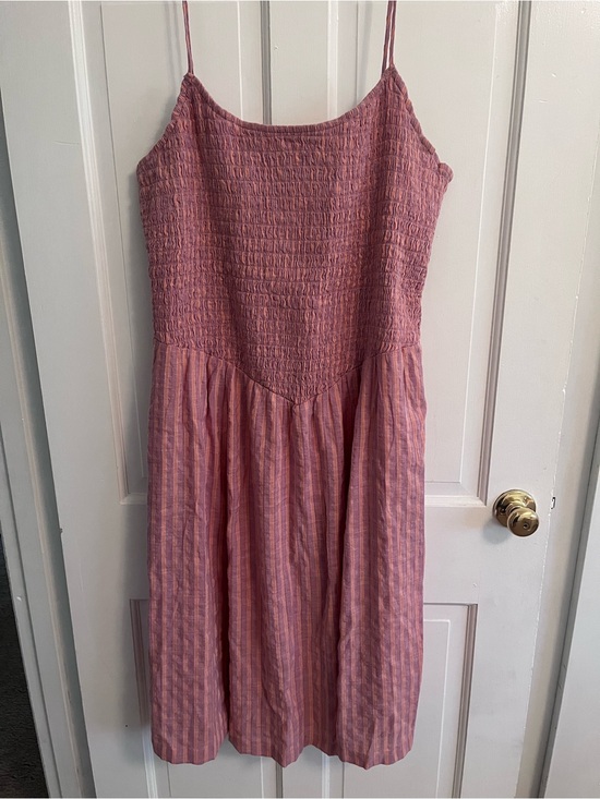 American Eagle Outfitters Dresses & Skirts - American Eagle Outfitters Orange and Lilac Striped Midi Sundress sz XXL
